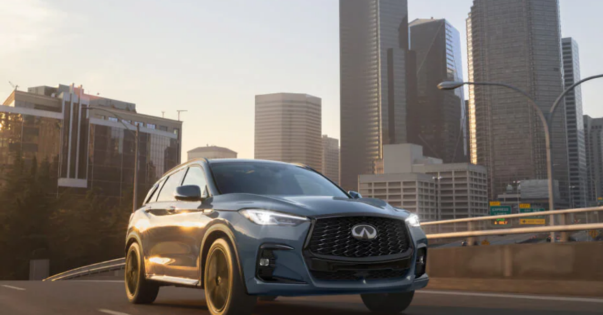 2025 INFINITI QX50 driving on the road
