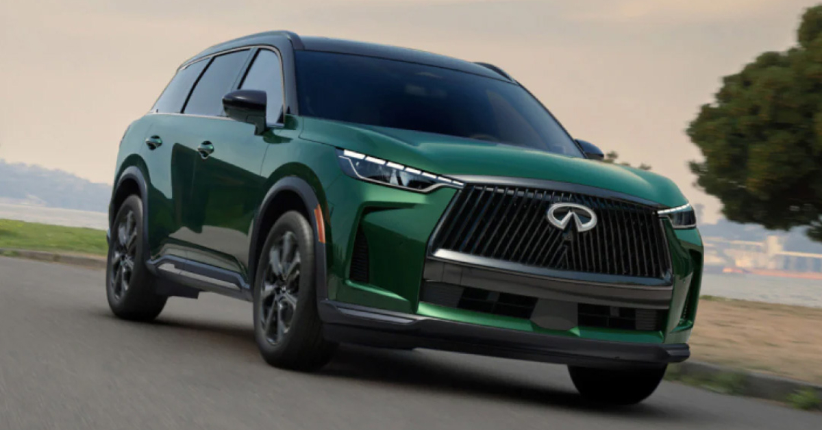 2026 INFINITI QX60 on the road