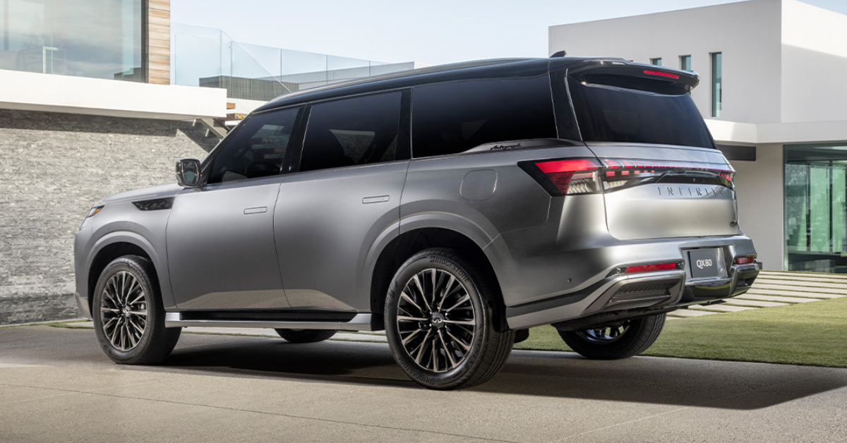 INFINITI 2025 QX80 parked in a driveway