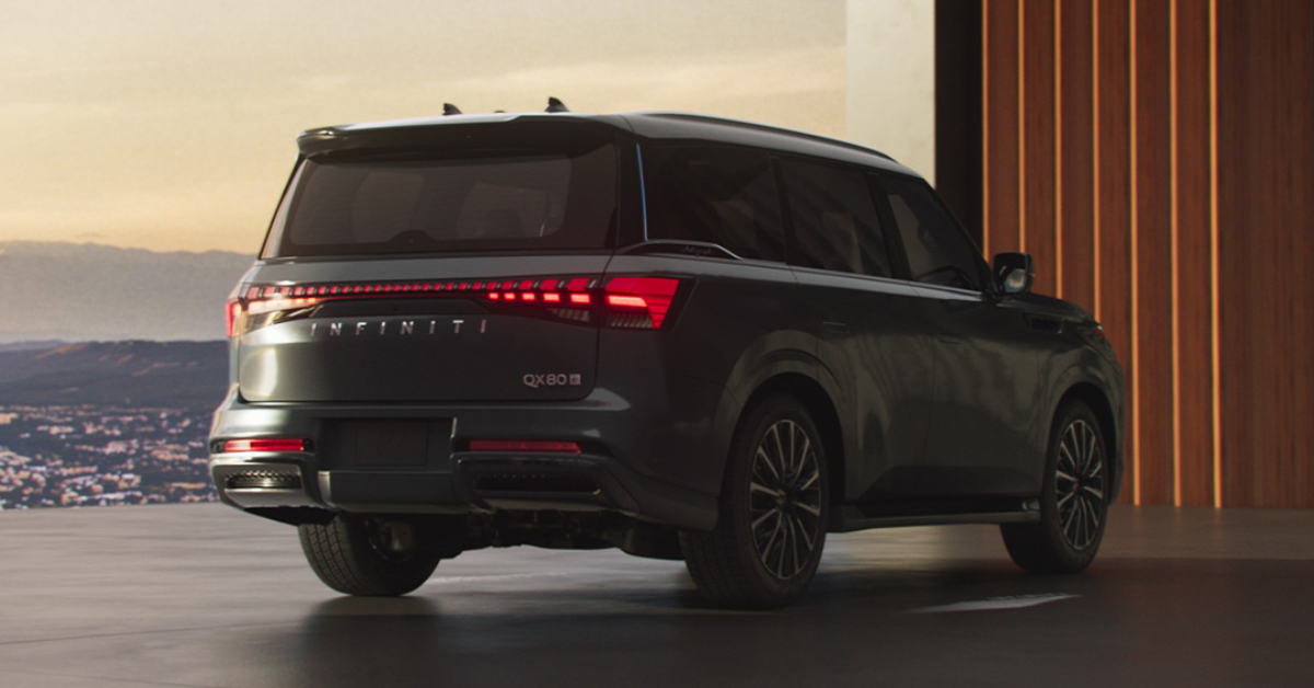 INFINITI 2025 QX80 parked in a building