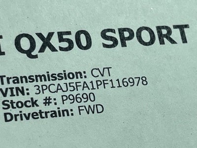 2023 INFINITI QX50 SPORT FWD
