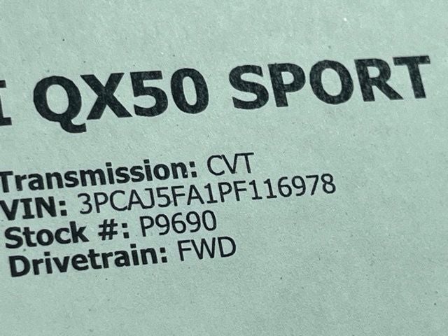 2023 INFINITI QX50 SPORT FWD