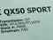 2023 INFINITI QX50 SPORT FWD