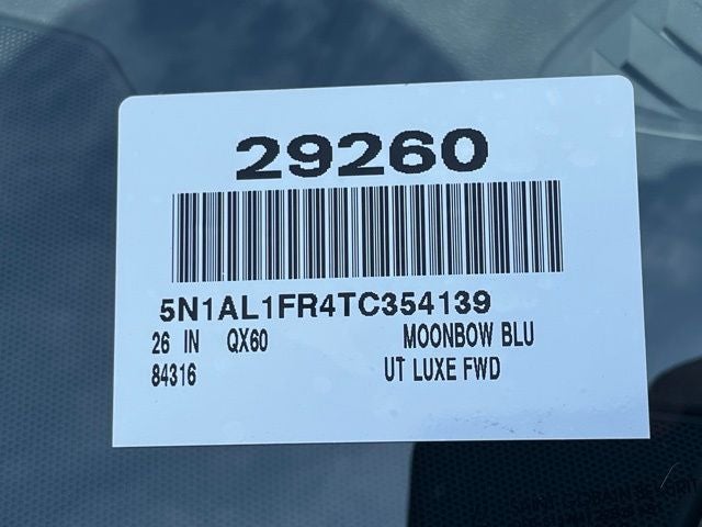 2026 INFINITI QX60 LUXE