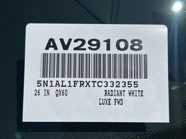 2026 INFINITI QX60 Luxe FWD
