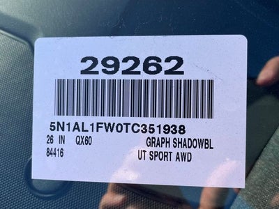 2026 INFINITI QX60 SPORT