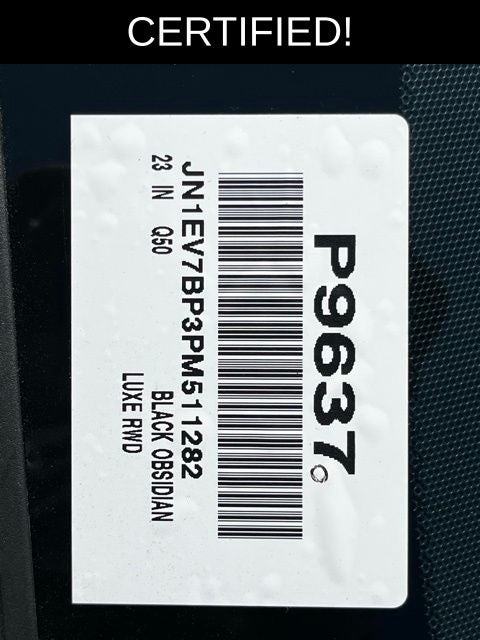 2023 INFINITI Q50 LUXE RWD