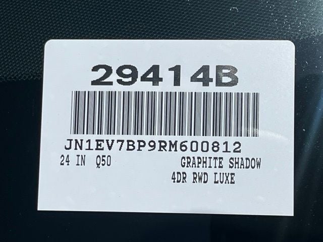 2024 INFINITI Q50 LUXE RWD