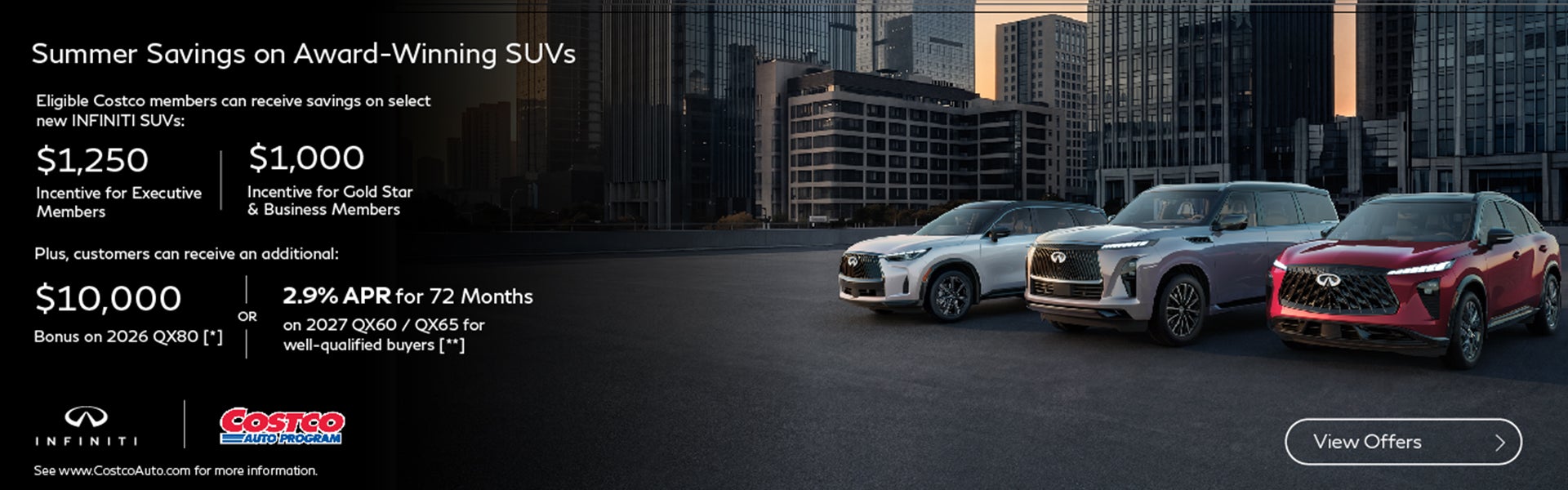 INFINITI - Costco Members Special Offer